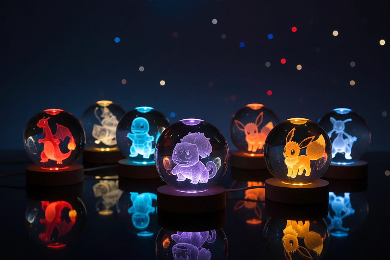 Lampe Pokémon & Pokéball lumineuse : les meilleures lampes Pokémon 2026