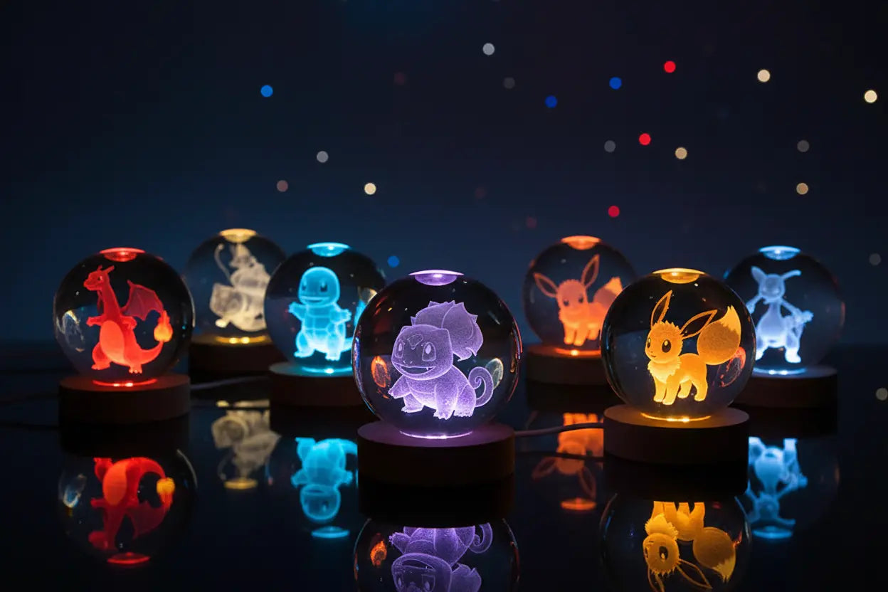 Lampe Pokémon & Pokéball lumineuse : les meilleures lampes Pokémon 2026 ShinyBall