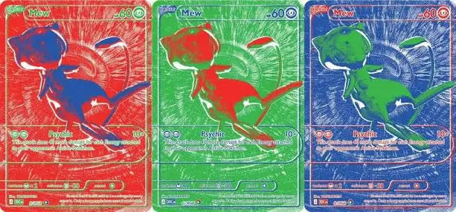 Pokémon 30 ans : cartes les plus rares et prix des Mew RGB