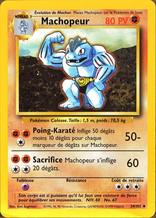 Carte Pokémon Machopeur – Set de Base Édition 1 – Mint