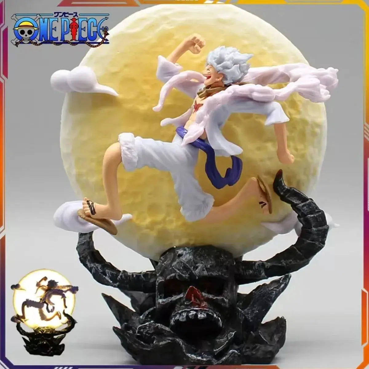 Figurine One Piece Luffy Gear 5 – Effet Lune (14 cm) ShinyBall