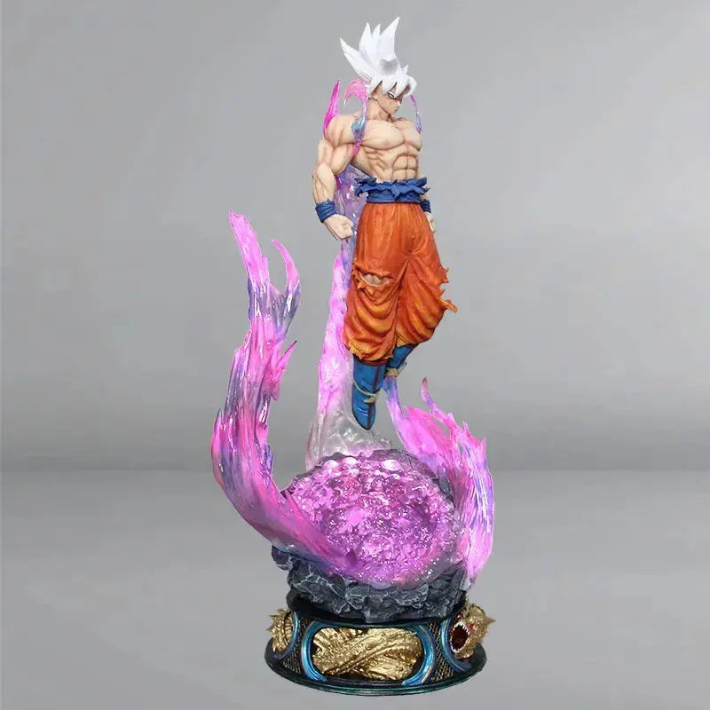 Figurine Son Goku Ultra Instinct 25cm LED - Dragon Ball Super PVC Bandai ShinyBall