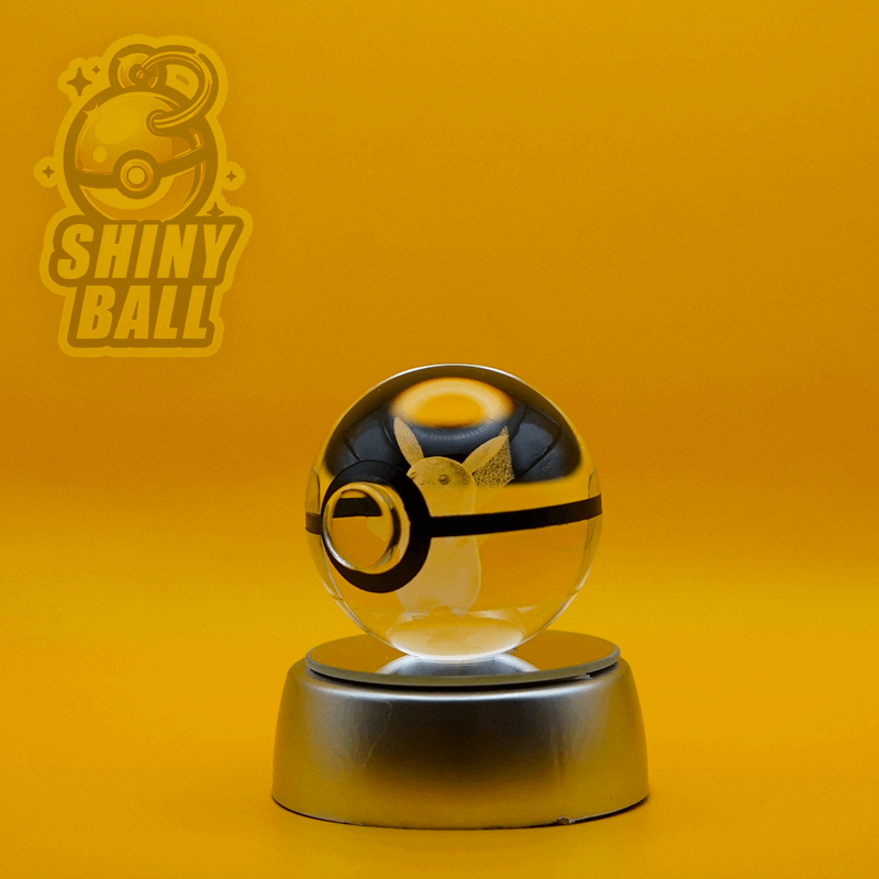 Pokéball Lumineuse en Cristal Pokémon Noctali • La Pokémon Boutique