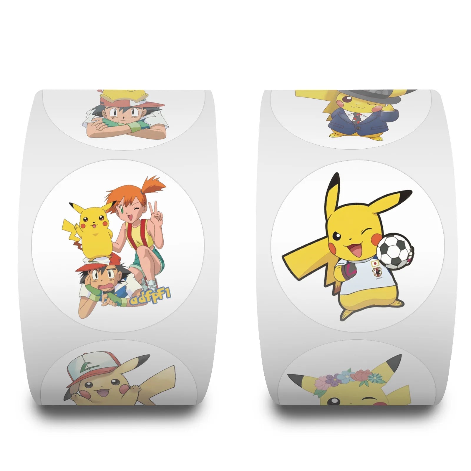 500/2000pcs Pokemon Pikachu Sealing Stickers Cute Cartoon Anime Stickers Round Diy Decor Album Diary Label Graffiti ShinyBall