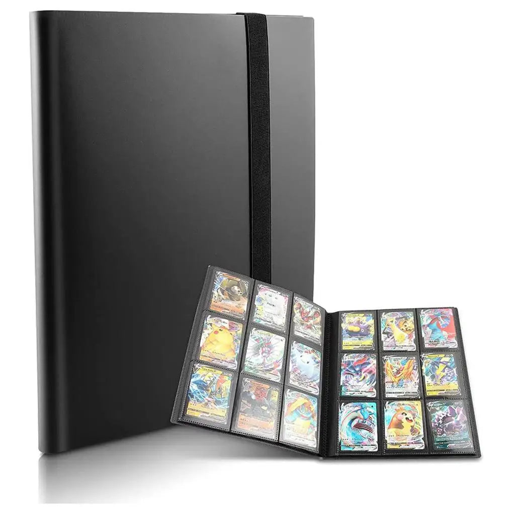 Collectible Card Binder Album 360 Card Holder 9 Pockets Trading Card Binder Album Large-capacity Card Binder Notebook for Birthd ShinyBall