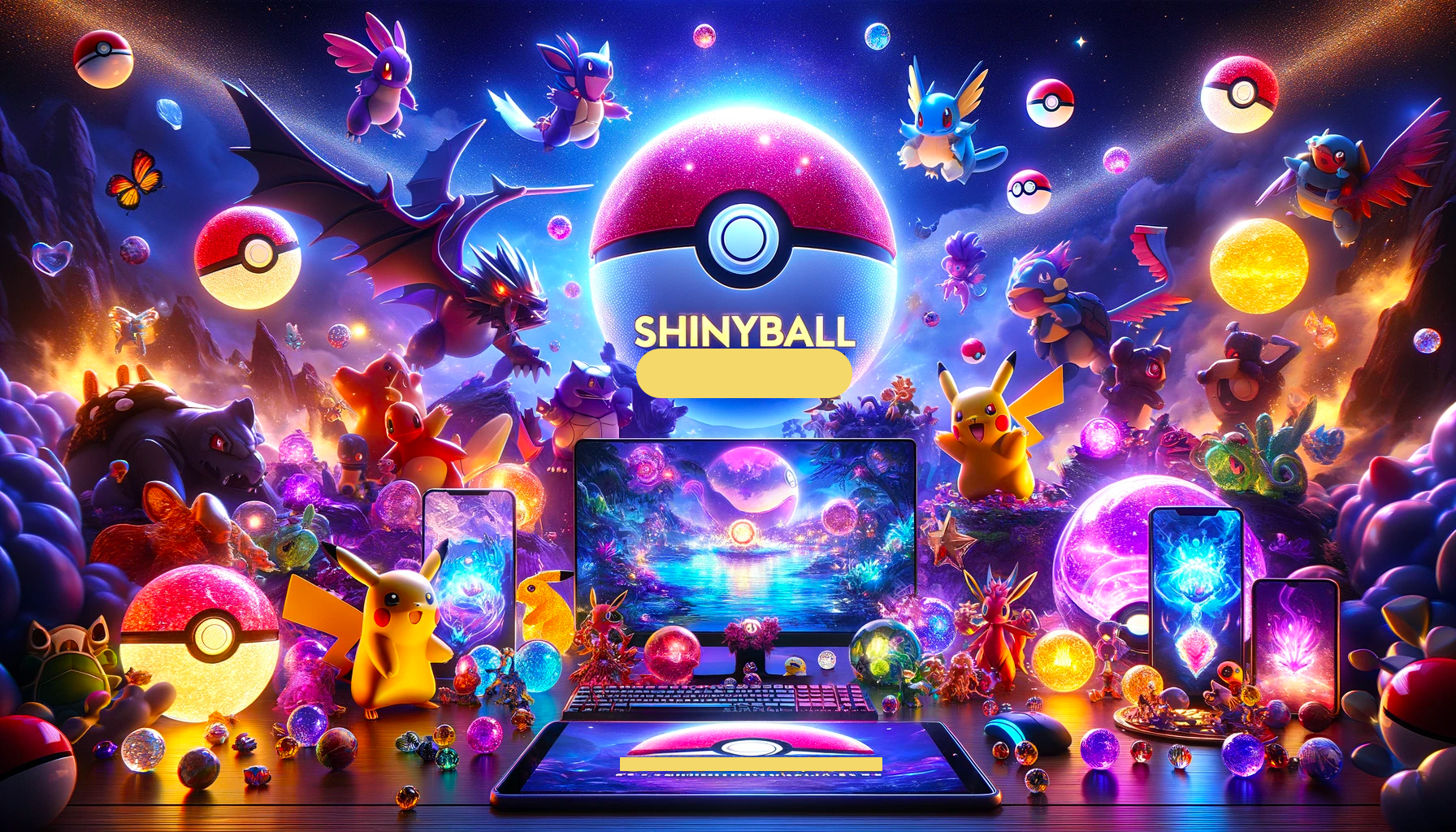 Porte-clé Pokémon LED en cristal – ShinyBall