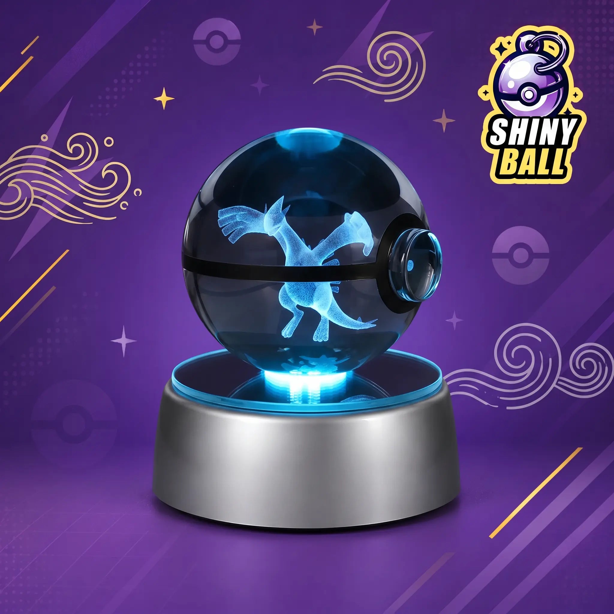 Pokéball LED Cristal Lugia Pokémon