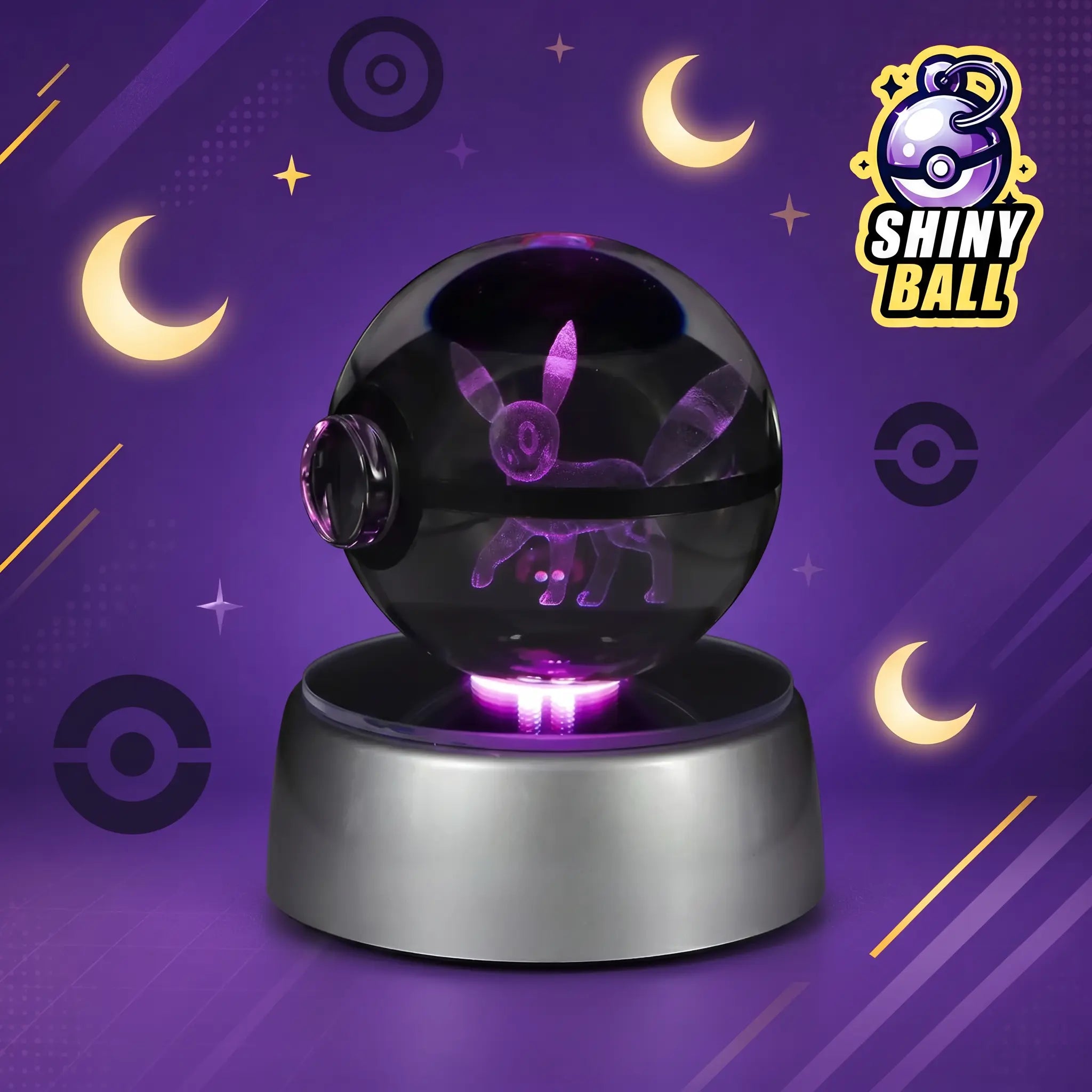 Pokéball LED Cristal Noctali Pokémon