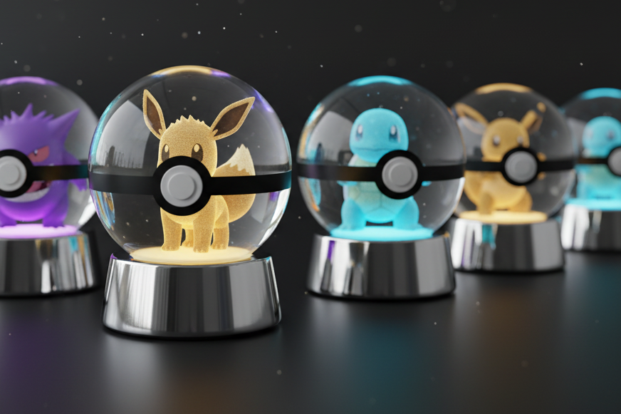 Pack shot Pokéballs LED Cristal