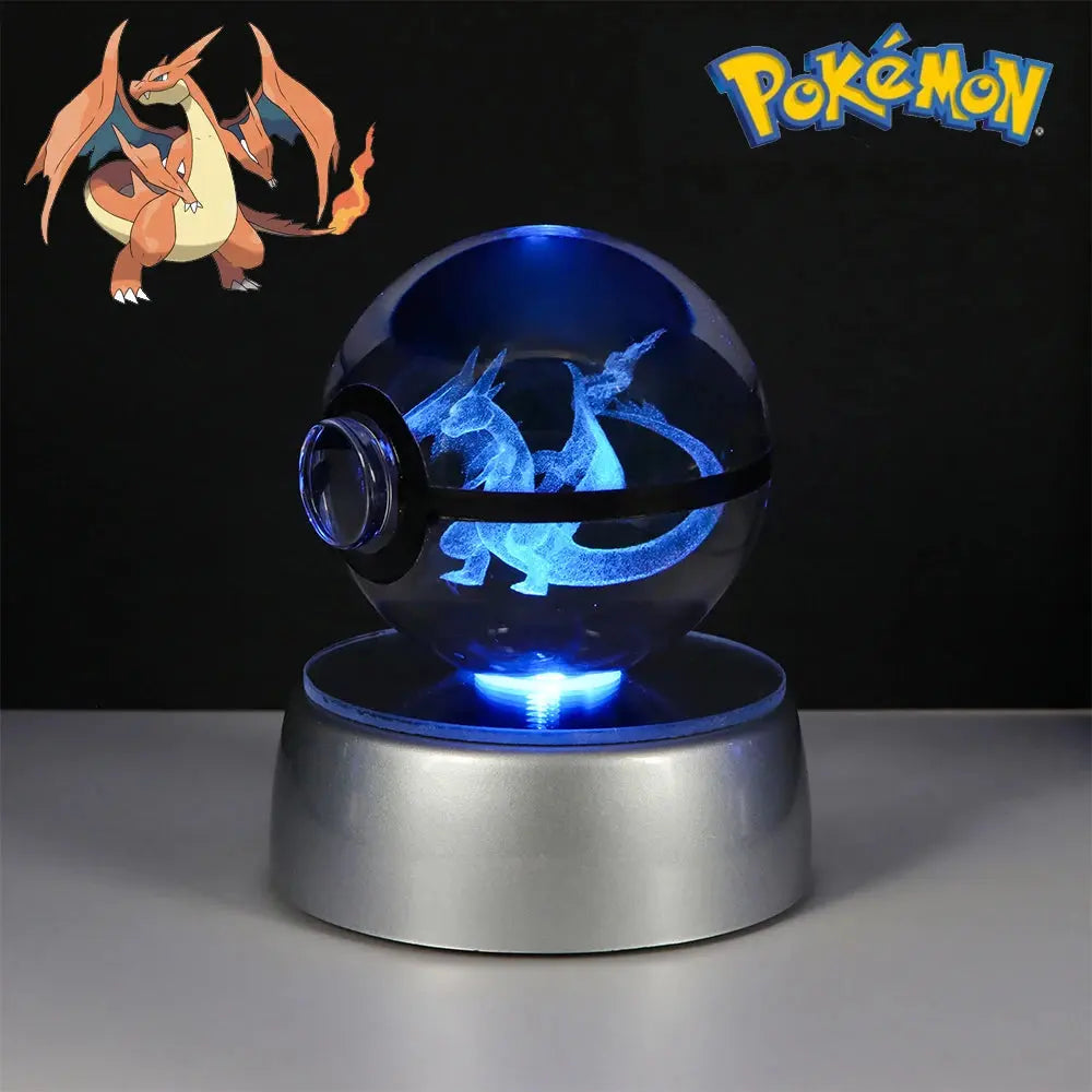 Pokéball LED Cristal Dracaufeu Pokémon ShinyBall