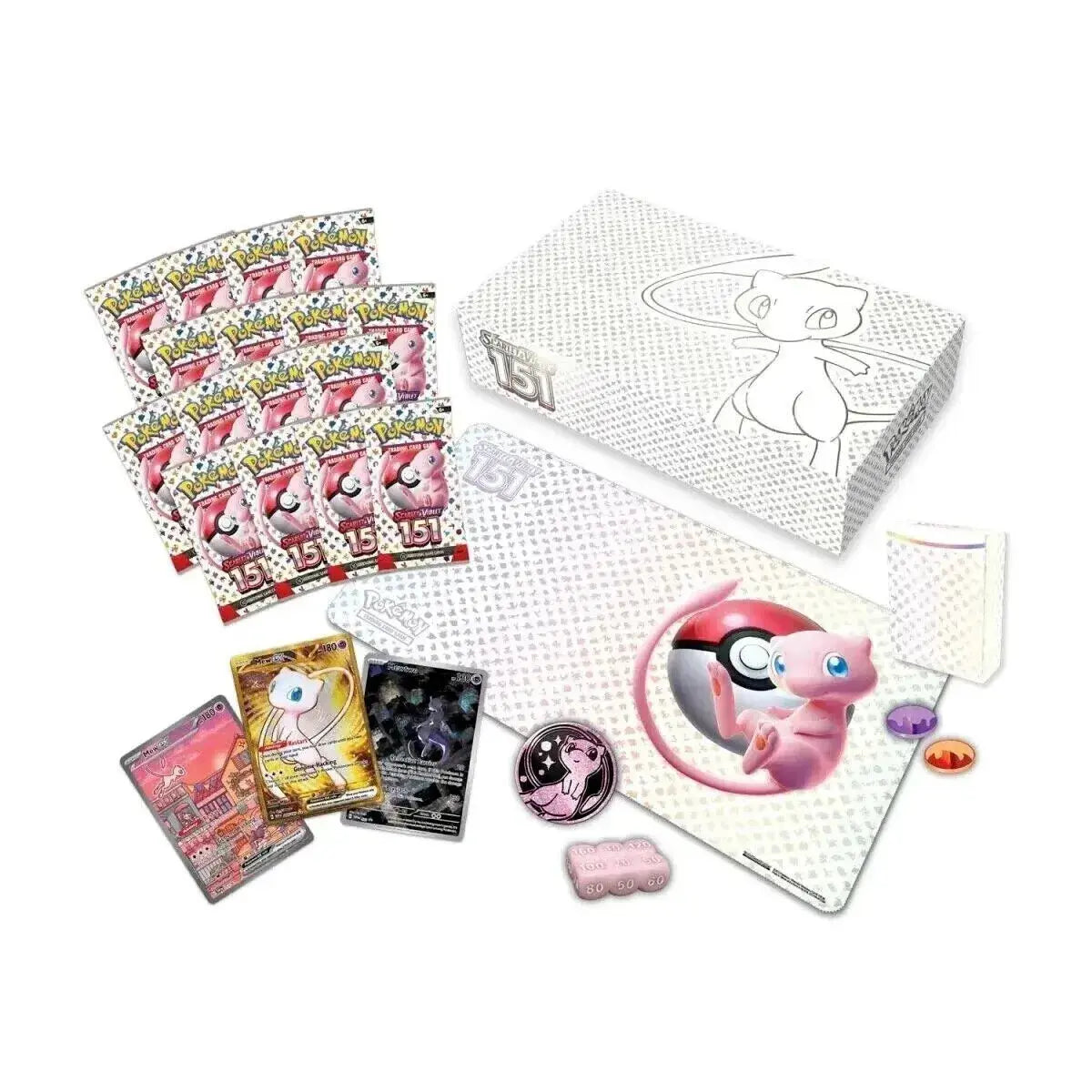 POKEMON 151 - COFFRET ULTRA PREMIUM MEW EV3.5 ShinyBall