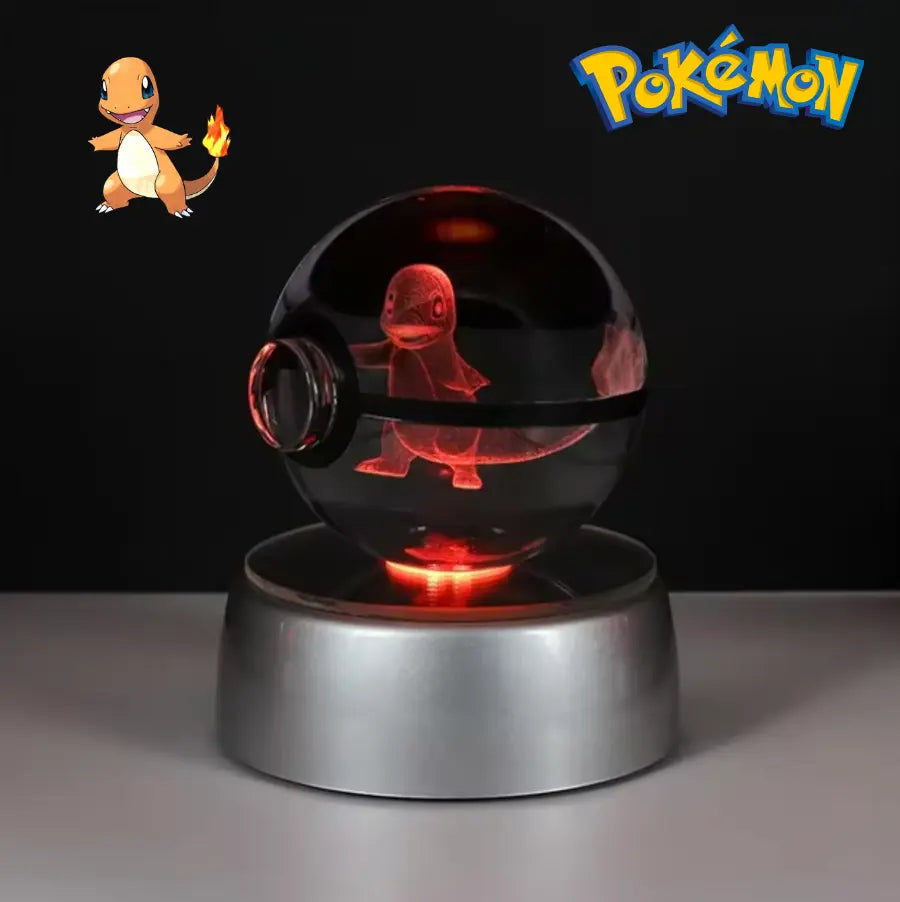 Pokéball LED Cristal Salamèche Pokémon ShinyBall