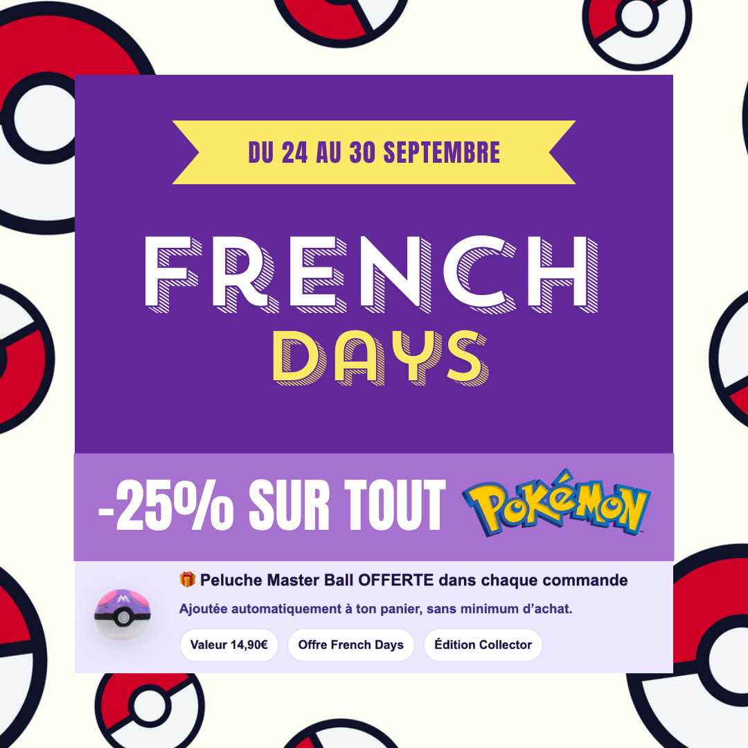 French-Days-Pokémon-2025-25-Peluche-Master-Ball-offerte-sur-ShinyBall ShinyBall