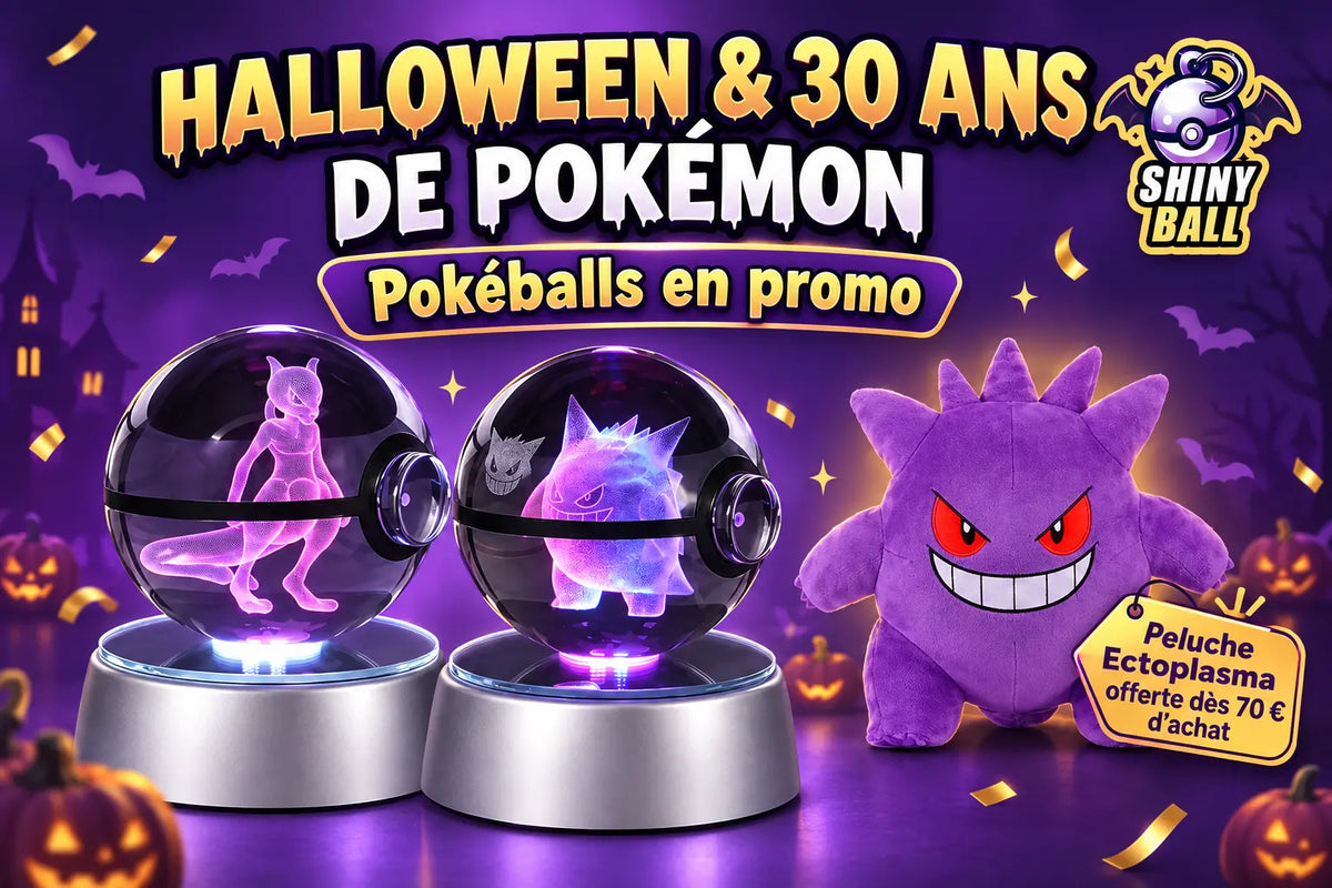 Halloween Pokémon 2026 : ShinyBall célèbre les 30 ans avec des promotions monstrueuses