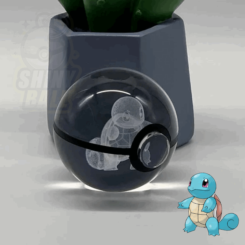 pokeball led pokemon shinyball carapuce cristal fan