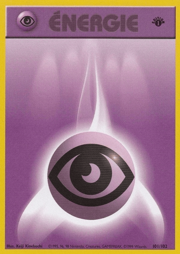 Carte Pokémon Énergie Psy – Set de Base Édition 1 – Mint