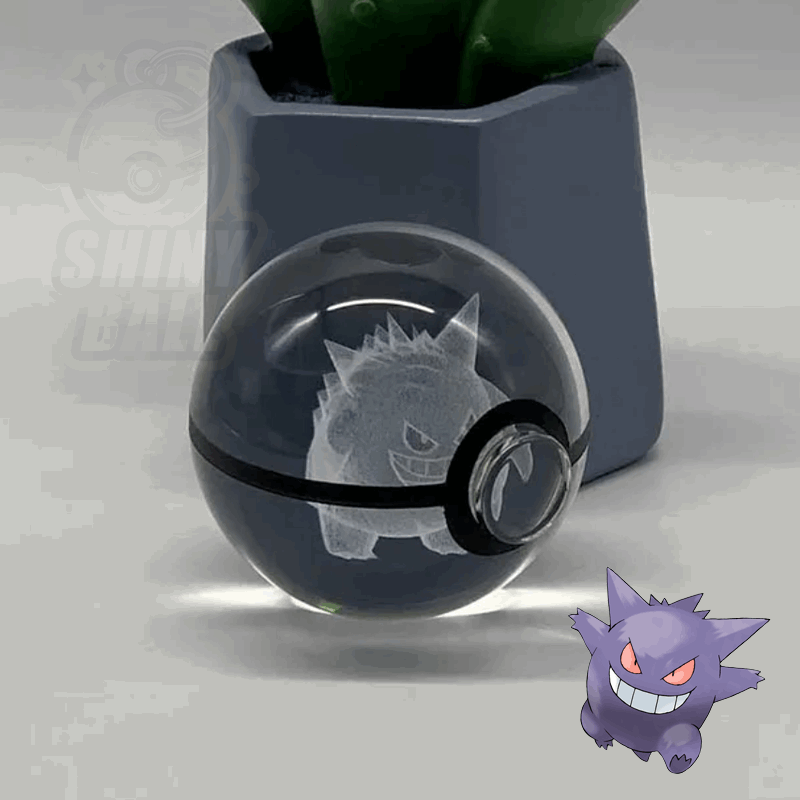 pokeball led pokemon shinyball ectoplasma cristal fan