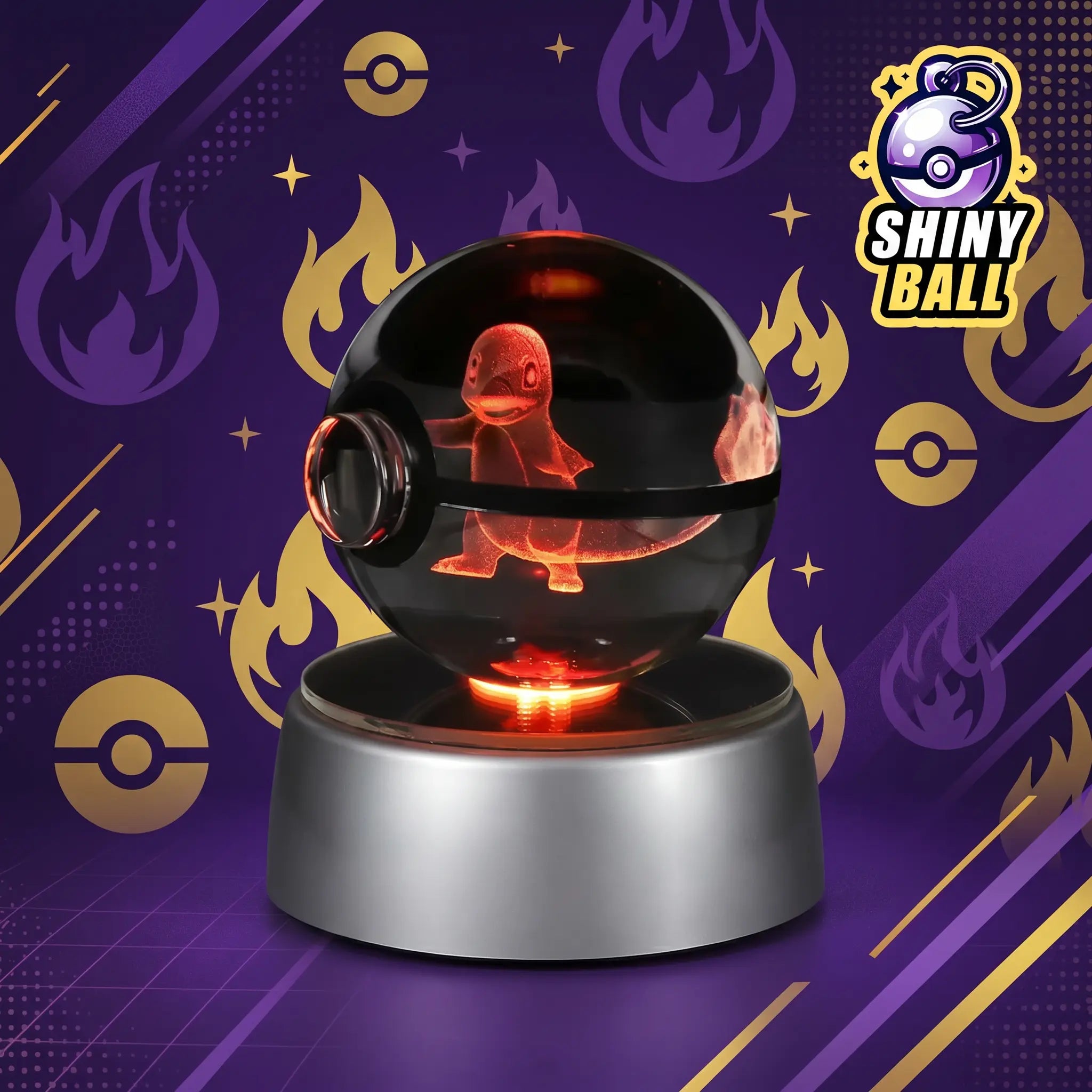 Pokéball LED Cristal Salamèche Pokémon