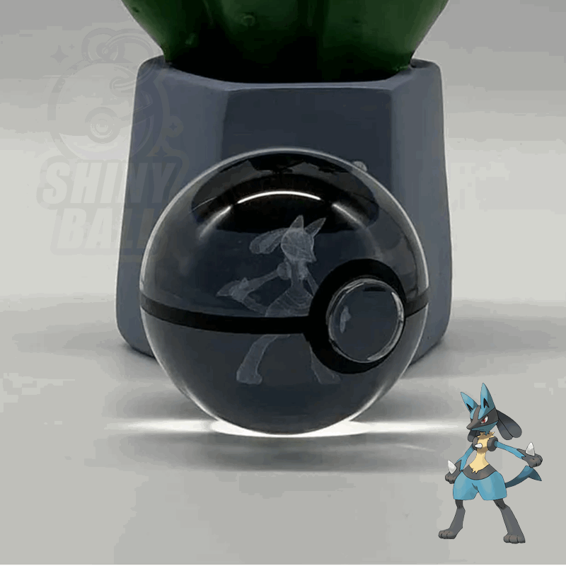 pokeball led pokemon shinyball lucario cristal fan