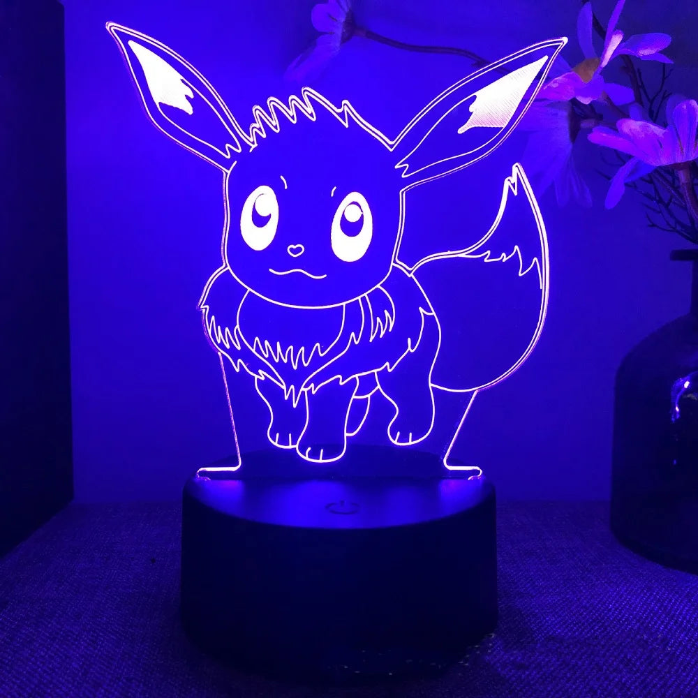 Luz nocturna LED 3D Pokémon - Eevee 