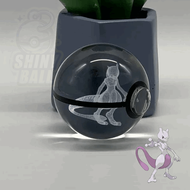 pokeball led pokemon shinyball mewtwo cristal fan