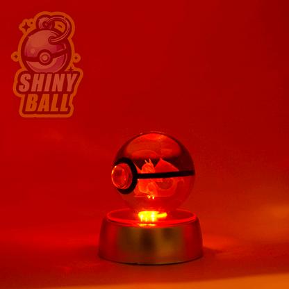 Pokéball en cristal (socle LED inclus)