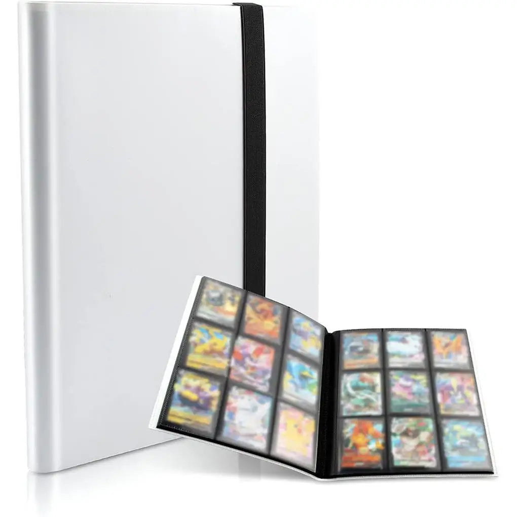 Collectible Card Binder Album 360 Card Holder 9 Pockets Trading Card Binder Album Large-capacity Card Binder Notebook for Birthd ShinyBall