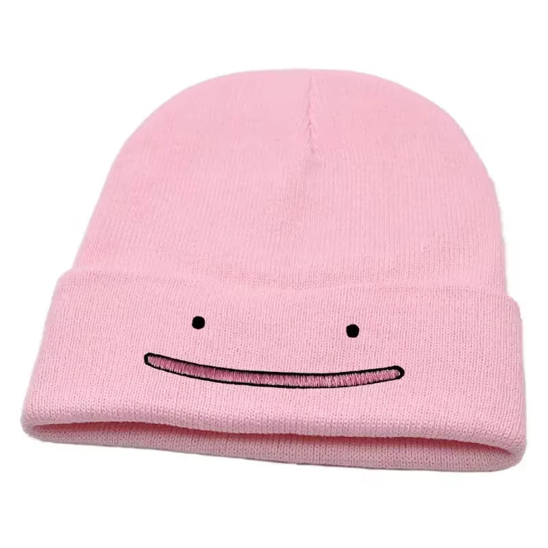 Pokemon Snorlax Ditto Psyduck Beanies Women Winter Warm Hat Anime Solid Color Funny Embroidery Cap for Men Knitted Bonnet Unisex ShinyBall