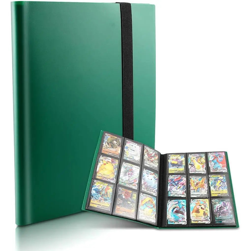 Collectible Card Binder Album 360 Card Holder 9 Pockets Trading Card Binder Album Large-capacity Card Binder Notebook for Birthd ShinyBall