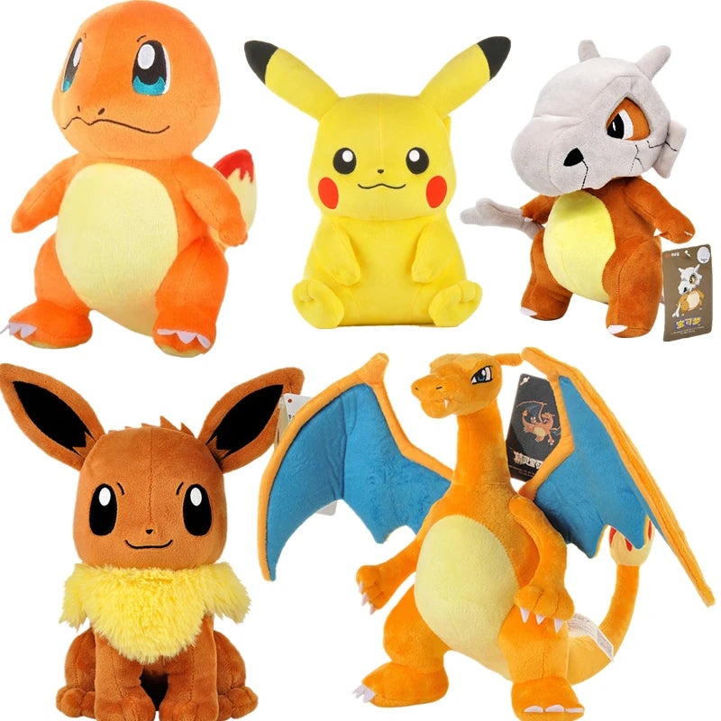 Pokémon Plush Doll Pikachued Bulbasaur Jigglypuff Lapras Eevee Anime Pokemoned Stuffed Toy Peluche Plush Doll Gift for Kid ShinyBall