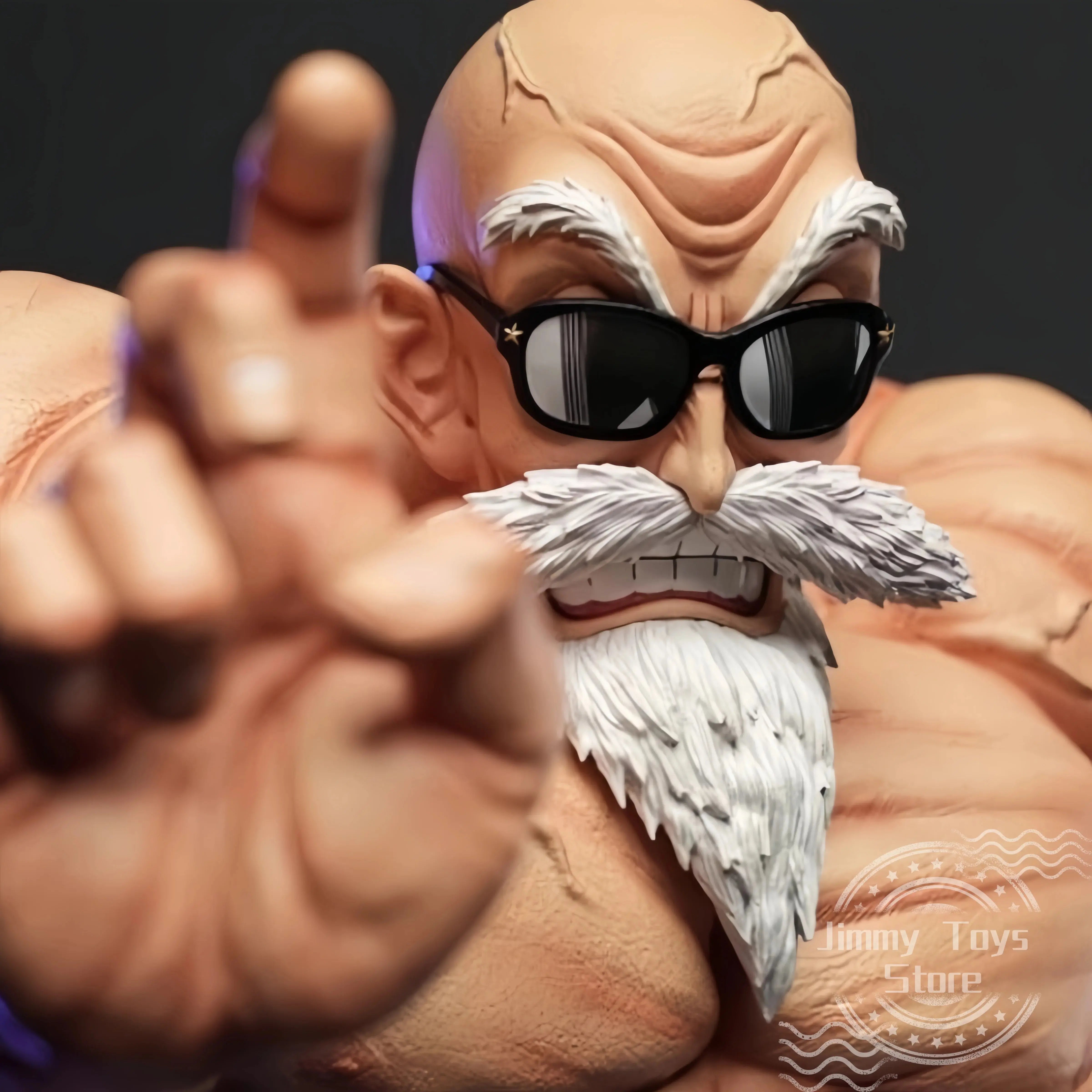 Figurine Dragon Ball Tortue Géniale Musclée 10cm - Maître Kame Sennin Statue PVC ShinyBall