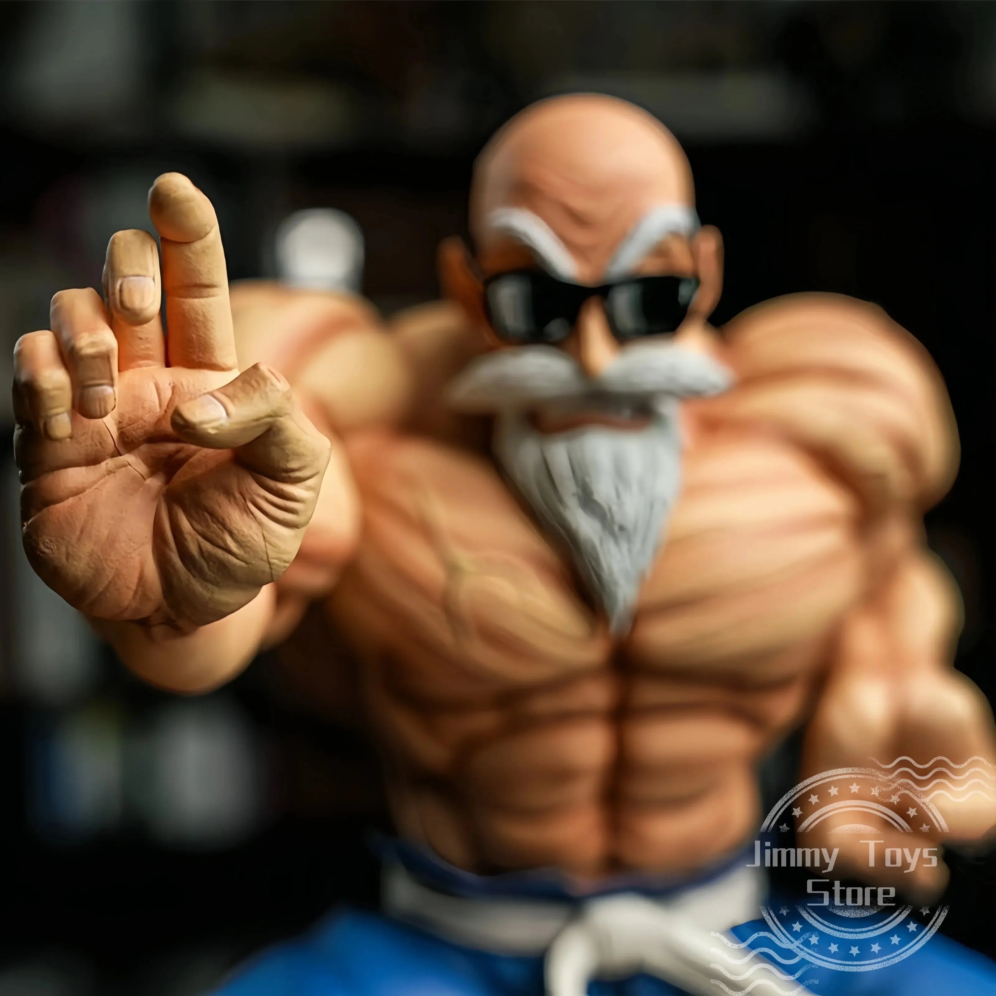 Figurine Dragon Ball Tortue Géniale Musclée 10cm - Maître Kame Sennin Statue PVC ShinyBall