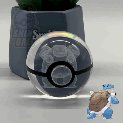 pokeball led pokemon shinyball tortank cristal fan