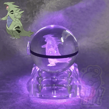 pokeball led pokemon shinyball tyranocif cristal