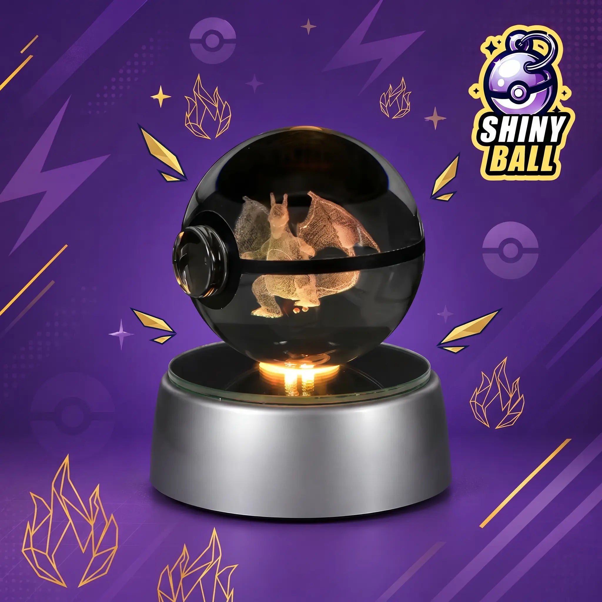 Pokémon Charizard Crystal LED Pokéball