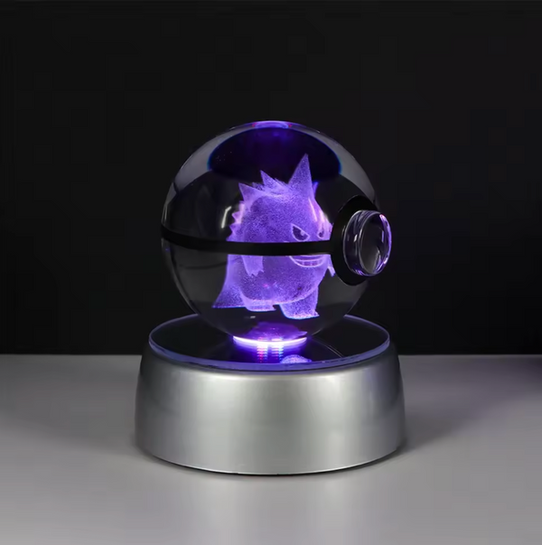 Pokéball LED Ectoplasma violette