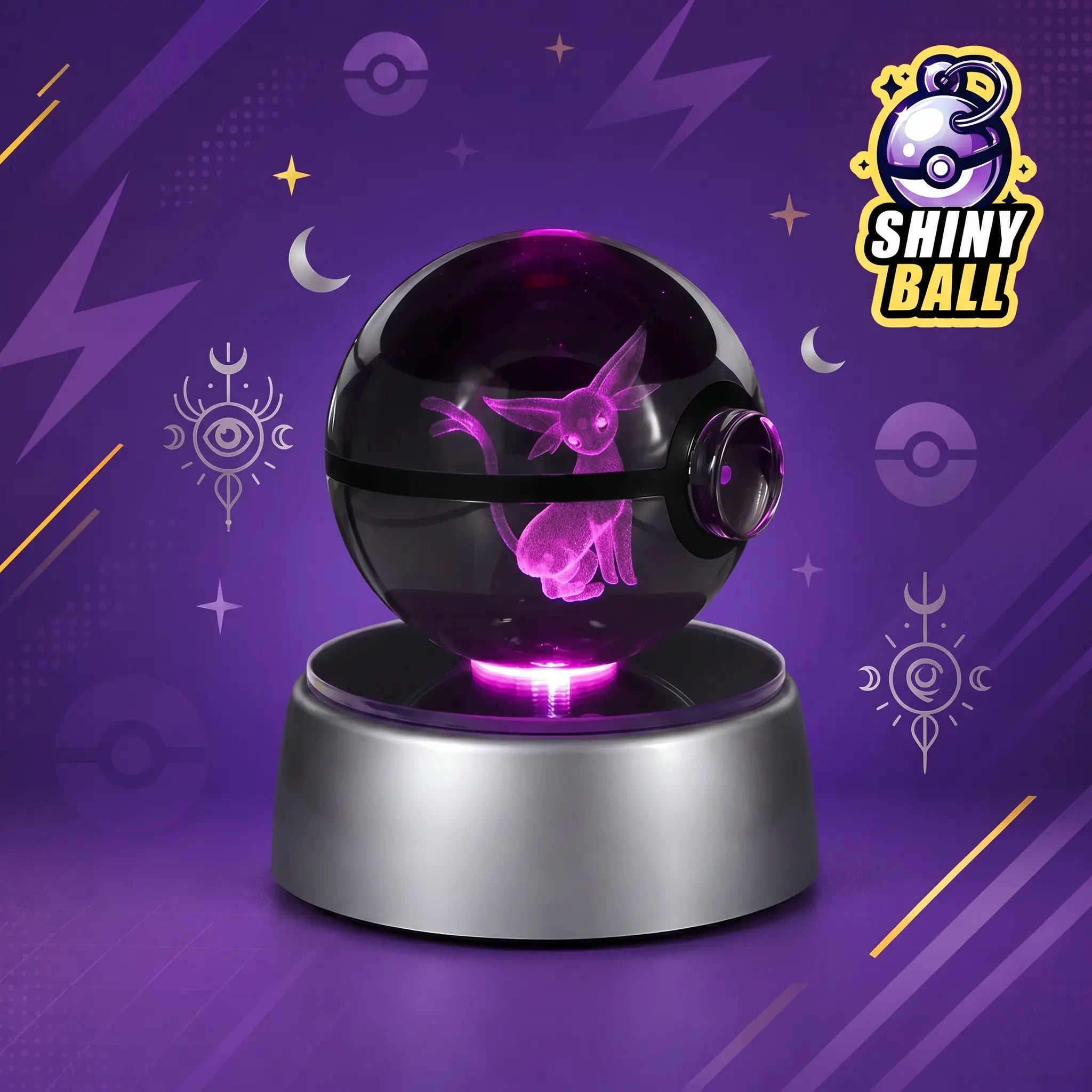 Pokéball LED Crystal Mentali Pokémon
