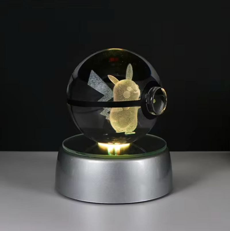 Pokéball LED avec Pikachu lumineux