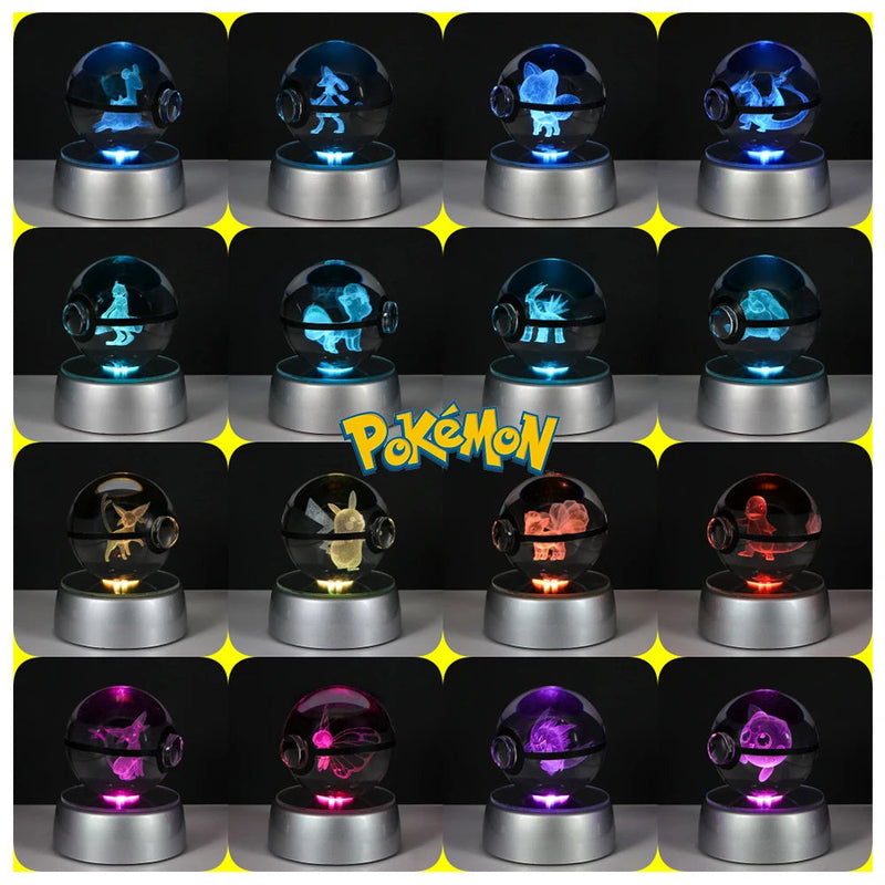 Pokébola LED Cristal Mentali Pokémon