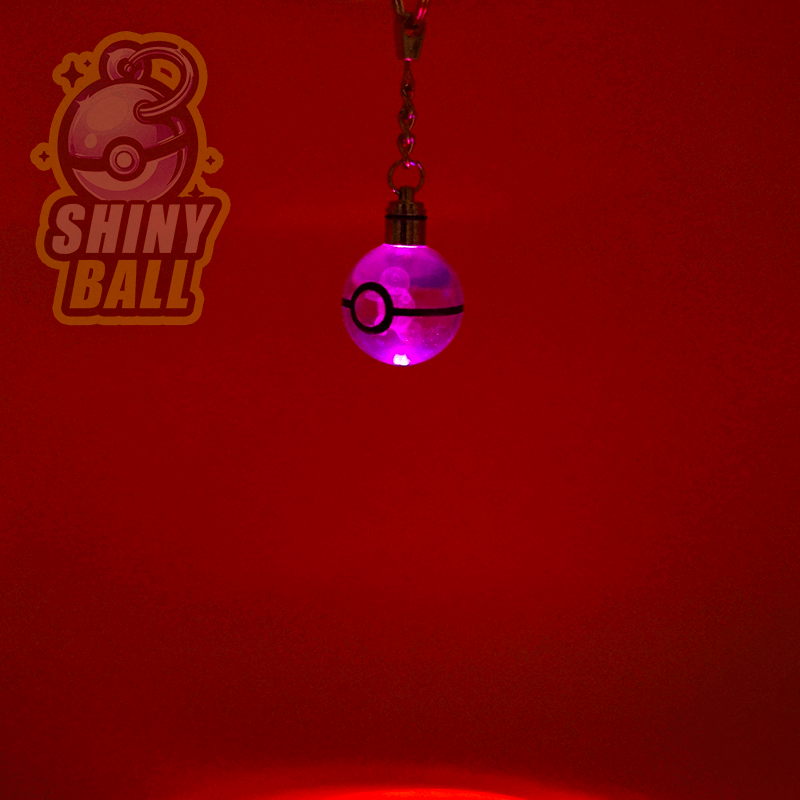 Porte-clé Pokémon LED en cristal