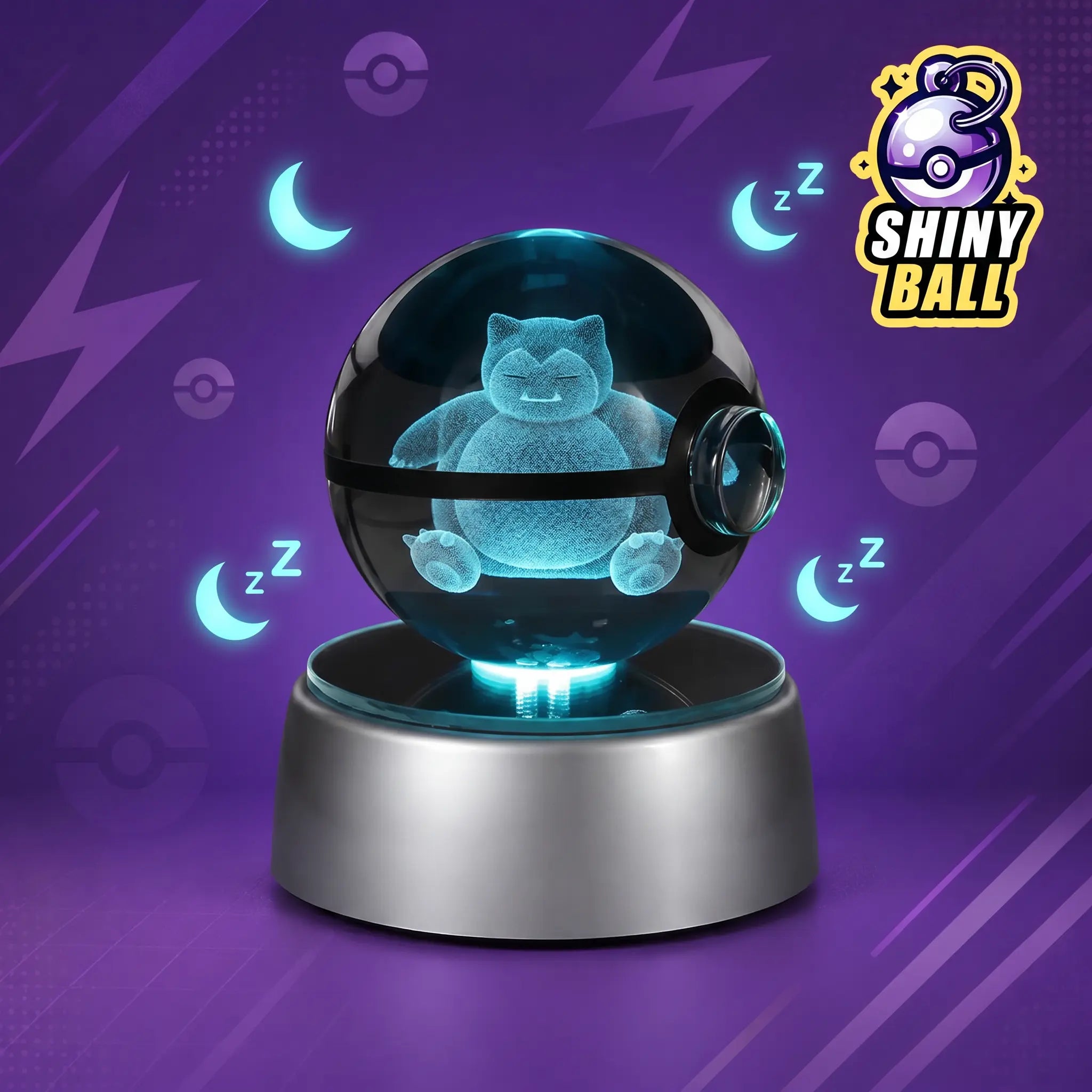 Pokémon Crystal Snorlax LED Pokéball
